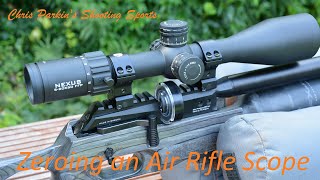 How to Zero an Air Rifle Scope