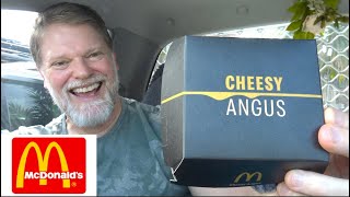 McDonalds Cheesy Angus Burger Taste Test!