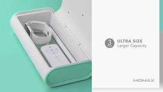 MOMAX - Q.Power UV-C BOXX UV-C LED Sanitizer with Wireless Charging (ENG)