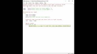 Python program to subtract two numbers with input validation check