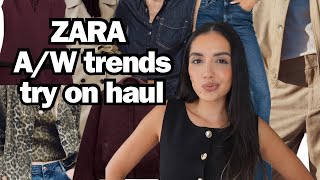 ZARA TRY ON HAUL | ZARA A/W TRENDS 2024 | CURRENT FASHION TRENDS \u0026 OUTFIT IDEAS FOR AUTUMN/WINTER