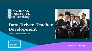Data-driven teacher development webinar