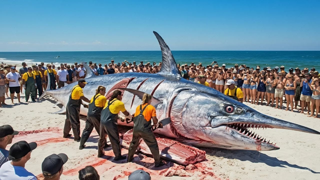 How Fishermen Catch 100 Giant Swordfish With Longlines Deep Sea