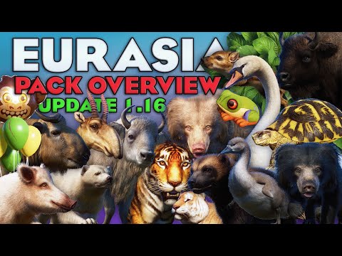 COMPLETE OVERVIEW! New Morphs, Babies, & Features Planet Zoo Eurasia Animal Pack & Update 1.16