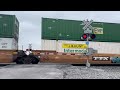 ns 4353 leads intermodal west cr 17 railroad crossing bryan oh