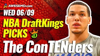 DRAFTKINGS NBA DFS PICKS TODAY | Top 10 ConTENders Wed 6/9 | NBA DFS Simulations