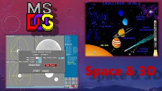 Creating a 3D animated Moon/Earth visualization with early 90s MS-DOS software.