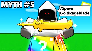 I BUSTED 25 Myths In Roblox Bedwars..