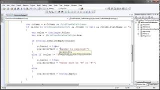 Validation with RadGridView for WinForms
