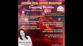 Guide to Starting your Real Estate Investing Career in Arizona with Alice Adams(Teacher for REI USA)