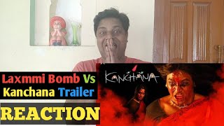Kanchana muni 2 Trailer Reaction & Review | Laxmmi Bomb Vs Kanchana | Akshay Kumar | Raghav Lawrence