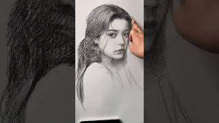 Master skill! Do you like this sound? #fypdrawing #asmrdrawing #charcoaldrawing #portraitdrawing