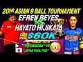 Thrilling Showdown Between Efren Reyes vs Hayato Hijikata for $60K Cash Prize