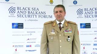 Major General Iulian Berdilă at the Black Sea and Balkans Security Forum 2021