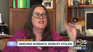Woman burglarized grieving mother's death