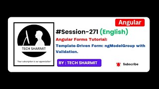 Template-Driven form - ngModelGroup with validation | Angular tutorial in English (Session-271)