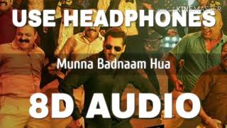 Munna Badnam hua song salman khan dabang3 8d music please use headphone