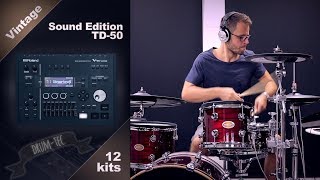 Roland TD-50 Vintage Sound Edition by drum-tec playing all kits demo