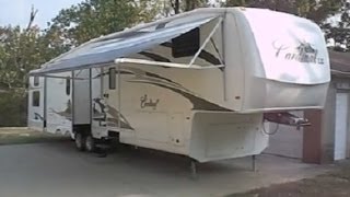 2008 Forest River Cardinal 38bhq bunkhouse fifth wheel walk-around video