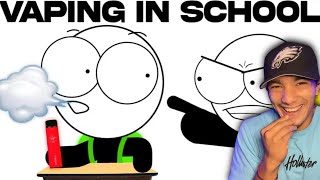 Caught Vaping In School (@chainsfr Reaction)