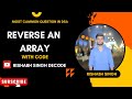 Reverse an Array Using Two Pointer | DSA Interview Preparation