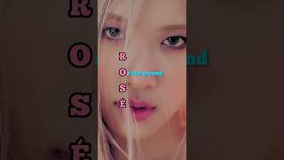 Rosé spells her name with BLACKPINK songs 🔥 #rosé #jisoo #lisa #jennie #blackpink #shorts