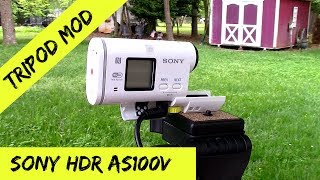 Sony HDR AS100V Using Tripod & Wireless Mic