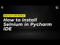 How to install Selenium in Pycharm #selenium #python #seleniumpython