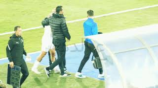 شاهد ما فعله باتشيكو مع إمام عاشور لحظة خروجه فى لقاء الزمالك ضد وادى دجلة