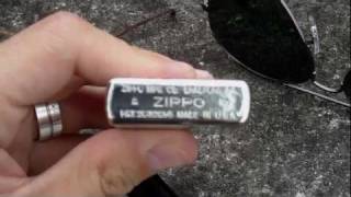 1937 Vintage high polish chrome zippo replica review Pat : 2032695