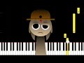 all sprunki themes on piano normal u0026 horror