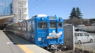 【今は亡き車両…】(警笛あり)富士急行5000系(トーマスランド号)　富士山駅出発‼️