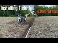 Installing Field Tile In Some Wet Areas