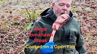 First time out in 2025 #tomahawksteak #cookinginthewild #aeropress