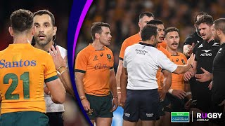Controversial call for time wasting by Bernard Foley | Wallabies vs All Blacks 2022