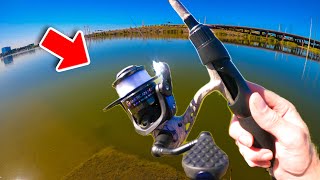 LEWS AMERICAN HERO SPINNING COMBO REVIEW! 😮(TEMPE TOWN LAKE)#bassfishing #fishing #tiktok