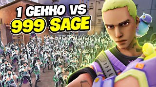 1 GEKKO vs 999 SAGE | Valorant