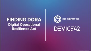 FINDING DORA Webinar | Digital Operational Resilience Act (DORA) & Cybersecurity Insights