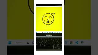 Draw Cat Using Python Turtle || Python turtle || #shorts