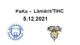 2021 12 05 PaKa - Lämärit/TIHC jääkiekkoa U15 AA alkusarja, lohko 5b