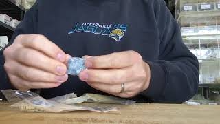 Blue Calcite Mineral Rock - Store for Knowledge - Video Review G3000