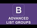 Bootstrap 4 Tutorial 46 - Advanced List Groups