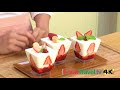 สตรอเบอร์รี่ทีรามิสุ strawberry tiramisu foodtravel ทำขนม