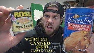 The Weirdest Canned Food Taste Test Challenge | L.A. BEAST