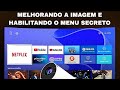 Projetor HY 300, como melhorar a imagem e habilitar o menu secreto?