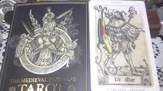 THE MEDIEVAL TAROT DECK SET/BY ALEJANDRO R. ROZÀN/SHOWS EXQUISITE FEATHER'S \u0026 CENTURYS OLD CARD ART