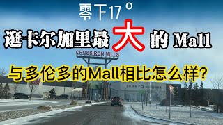 1月份零下17度逛卡尔加里最大的mall | 与多伦多的mall比较起来怎么样？