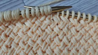 Criss Cross Knitting Stitch | 2 Row Repeat Knitting patterns