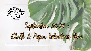 Cloth & Paper | September 2024 | The Intention Subscription Box