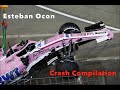 Esteban Ocon's 7 Biggest F1 Crashes